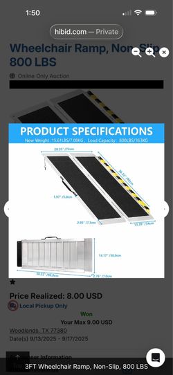 Wheelchair Ramp 3FT