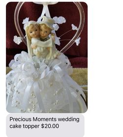Precious moments wedding cake topper