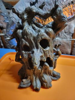 Halloween Spooky Tree Face Figurine