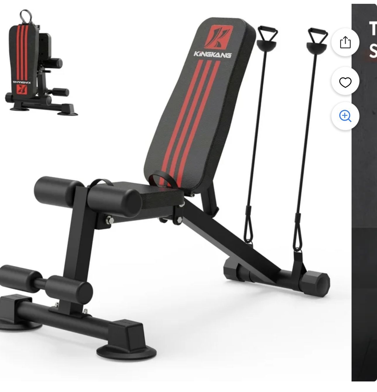 KK-210MA Adjustable Weight Bench Utility Workout Bench for Home Gym,Foldable Incline Decline Benches for Full Body Workout 660LB