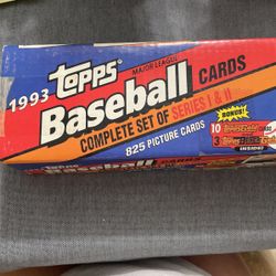 1993 Topps Baseball Cards Complete Set Of Series 1 & 2- 825 Pictures Cards