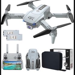 ScharkSpark Drone with 2K HD FPV Dual Camera for Adults and Kids, Mini RC Drone with 3D Flips/Altitude Hold/Headless Mode/Gesture Selfie/Waypoint Flig