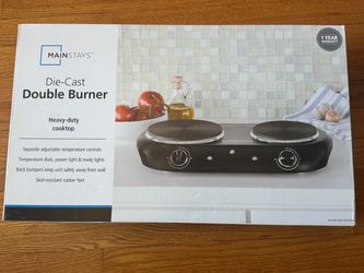 Mainstays Die-Cast Double Burner Cooktop