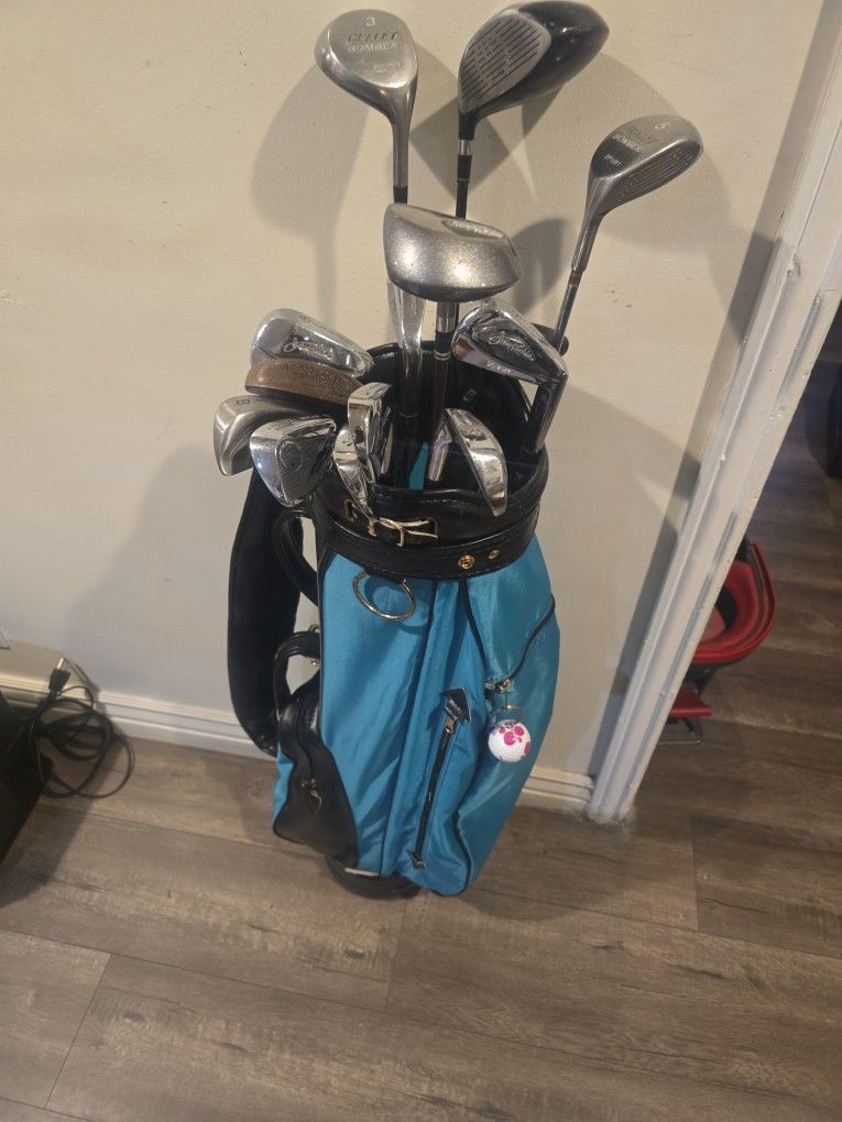 GOLF  CLUBS  COMPLETE  SET (14 CLUBS) WITH  GOLF  BAG 