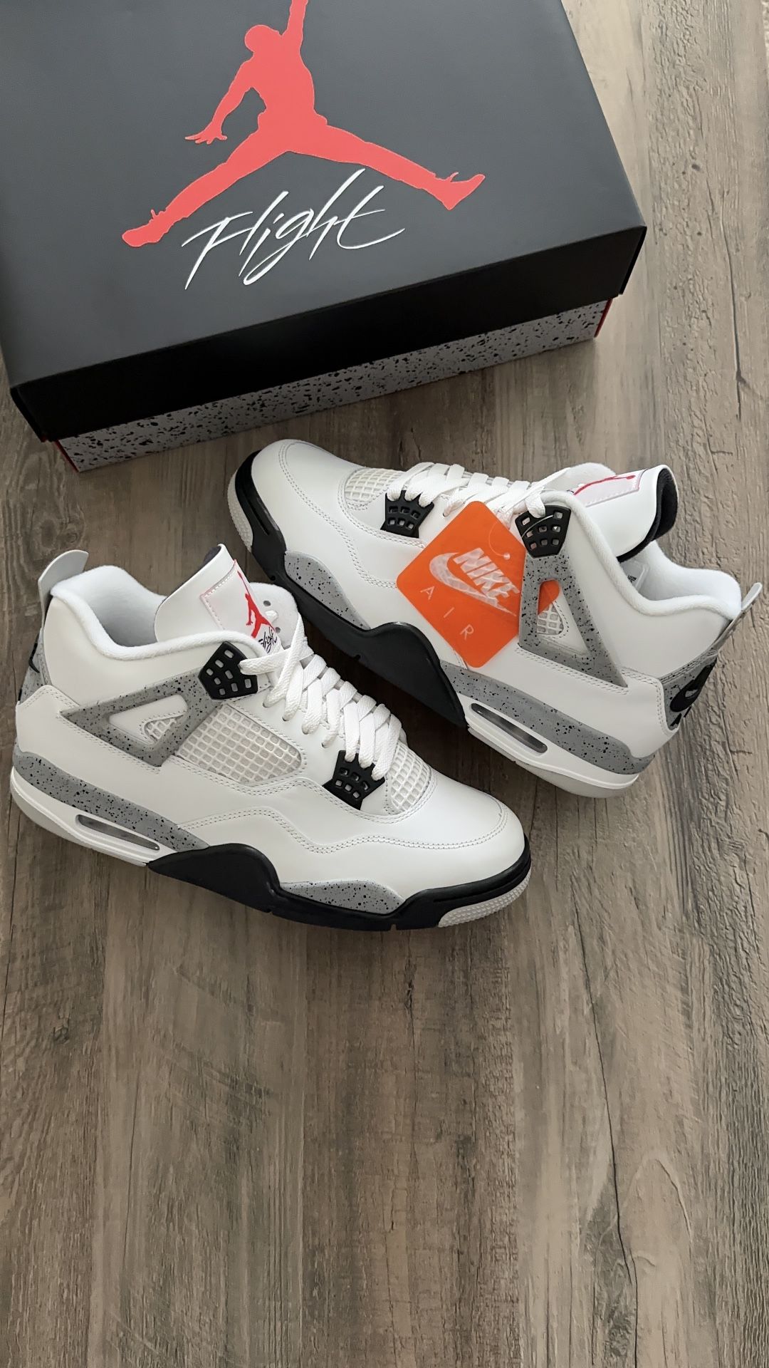 Jordan 4 White Cement