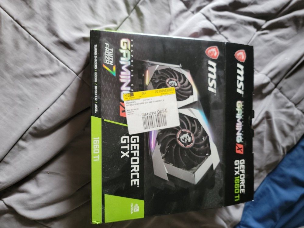 Nvidia GPU 1660ti 6gb DDR6