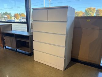IKEA Malm 6 Drawer Tallboy Dresser in White