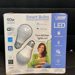 Feit electric smart bulbs 60W. Smart wifi led color changing dimmable 60W white 2 pack. I have 2 set each set have 2 packs
