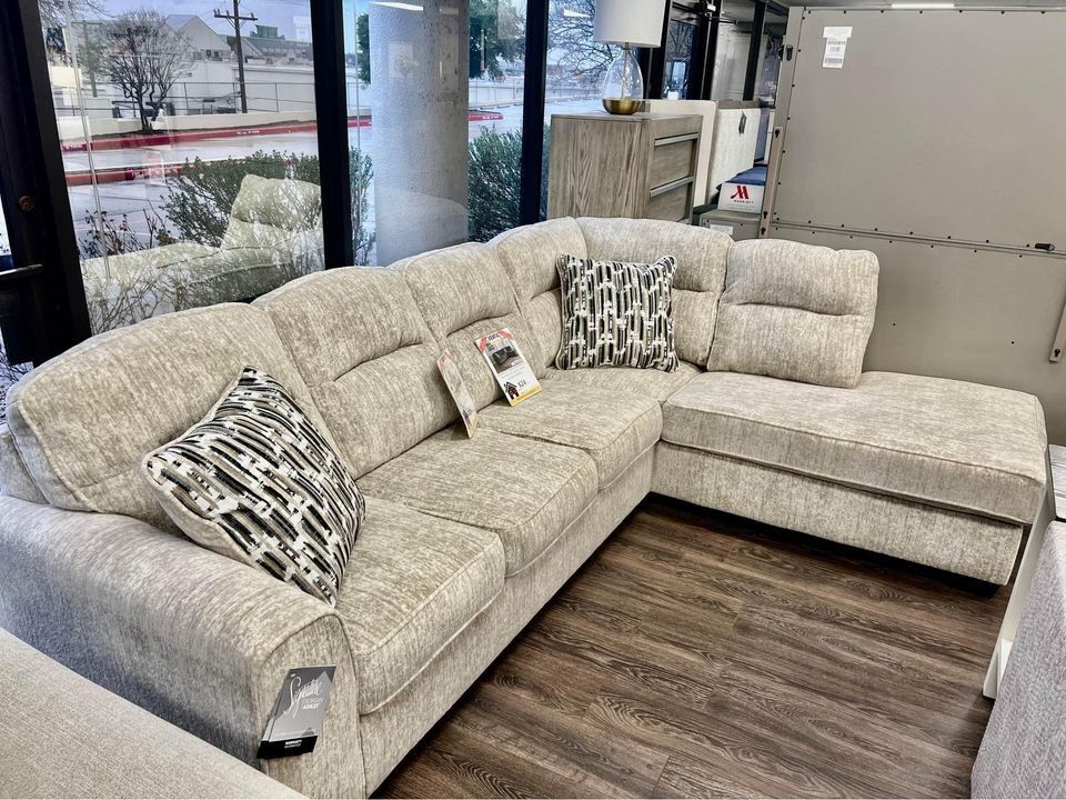 Lonoke Parchment 2 Piece Sectional with Chaise Brand New Finance and Delivery Available # Couch