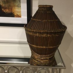 Philippine Handicraft - Woven Decorative Basket From Ifugao Banawe Region