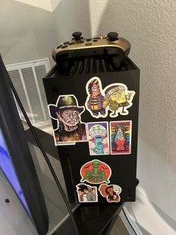 Xbox series X and cords and controller