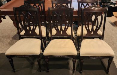 Six Elegant Dining Room Chairs