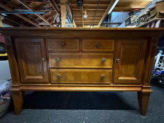 Dining buffet sideboard, and matching china cabinet