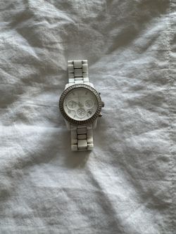 Michael Kors White Ceramic Watch 
