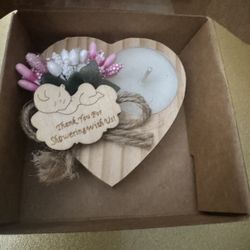 Baby Shower Candle Holder- girl 28 pieces. Individually boxed. Party gifts