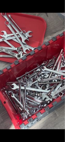 Tools sockets. Wrenches. Pliers. And tools