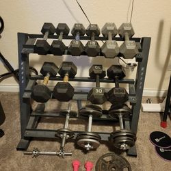 Weight Set & Rack