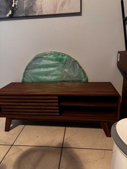 Brown tv stand