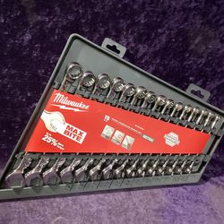 🧰🛠Milwaukee Combination Metric Wrench Mechanics Tool Set (15-Piece)-NEW!-$135!🧰🛠