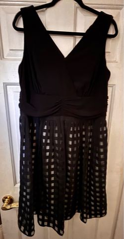 Black dressy babydoll dress, size 16