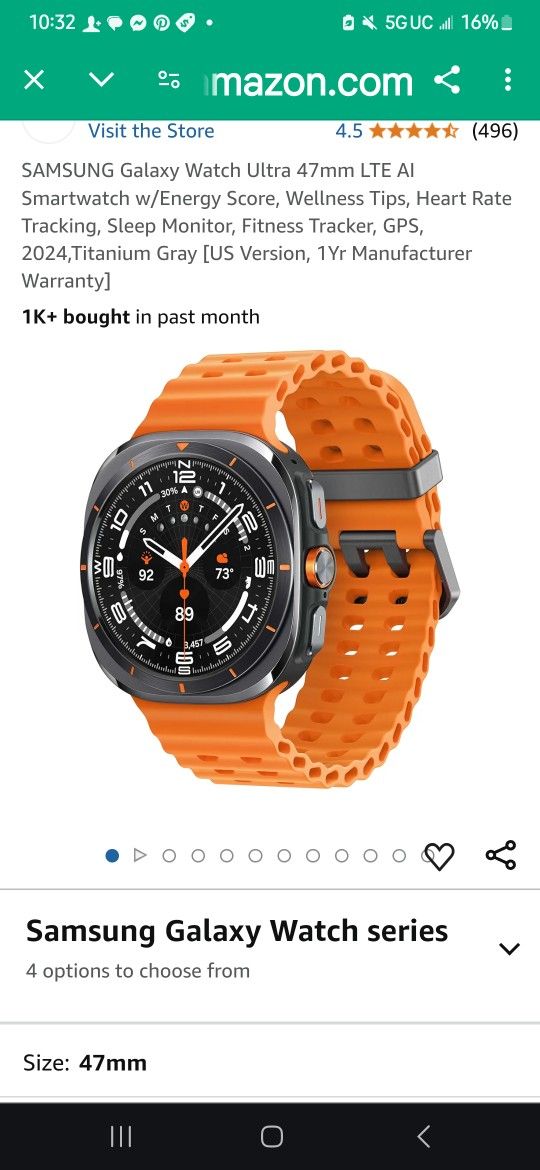 Samsung Galaxy' Ultra Waych