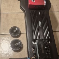 Pioneer media deck / two JBL 6.5s / matching korean amps
