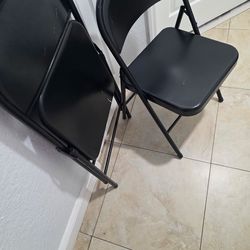 Black Metal Folding Chair