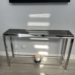 Glass Console, Side And Coffee Table