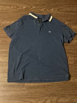 mens ARMANI EXCHANGE blue polo size XL