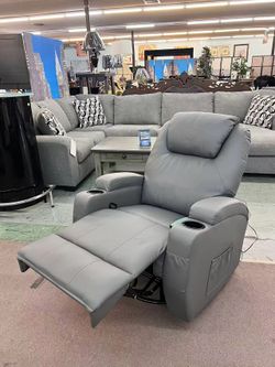 🚚Hot Deal🚚Brand New Swivel Recliner Chair with cup holder and message $299, Finance available, Delivery available