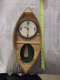 Boat Clock Wood