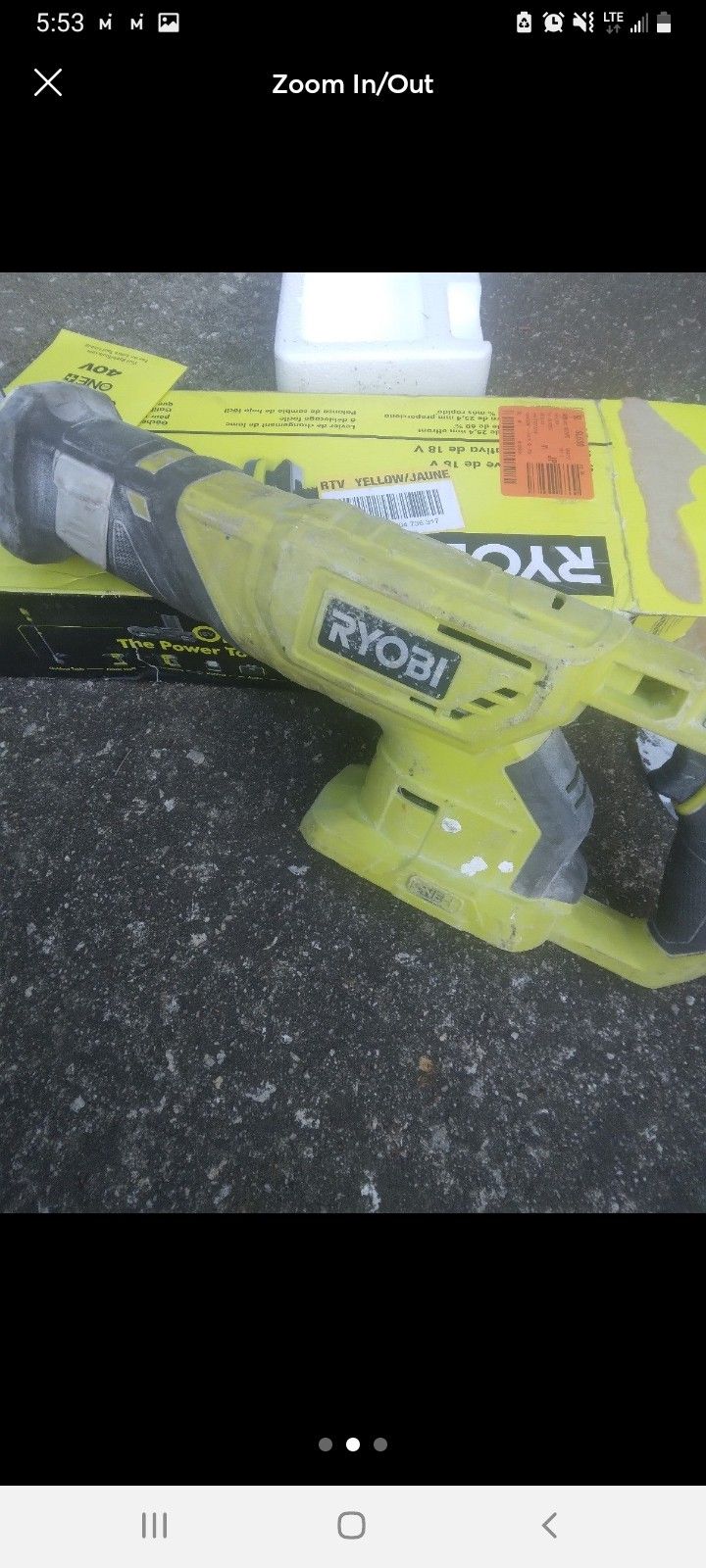 TOOL ONLY 18v Reciprocating Saw