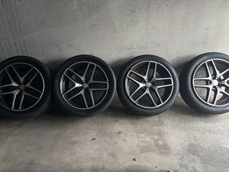 Mercedes AMG staggered rims and tires 21” 5x112