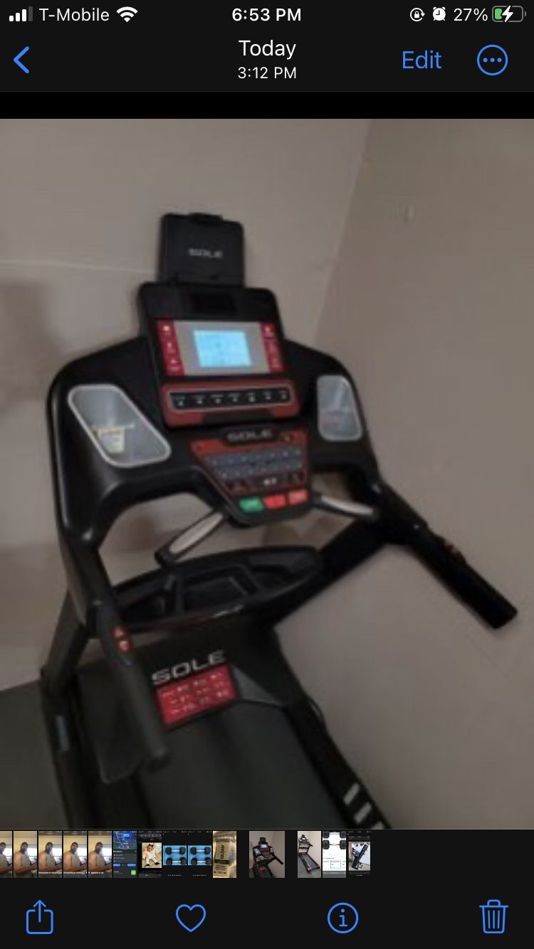 Sole Treadmill Excellent Condition
