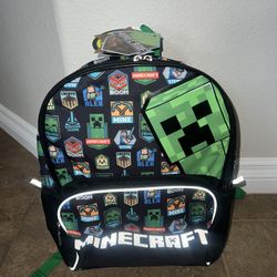 Brand New Boys Minecraft Backpack 