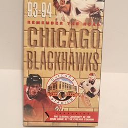 VHS NEW SEALED Chicago Blackhawks 1(contact info removed) Season Remember the Roar