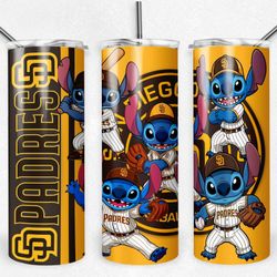 San Diego Padres Baseball Stitch Tumbler