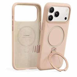 New TORRAS Ostand Q3 Silicone for iPhone 17 Pro Max Case, Fit for MagSafe, 360 Spin Stand, Soft Liquid Silicone Cozy Grip, Camera Control, Protective 