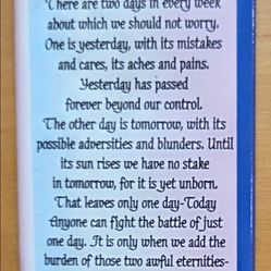 'Don't Worry' Inspirational Magnet