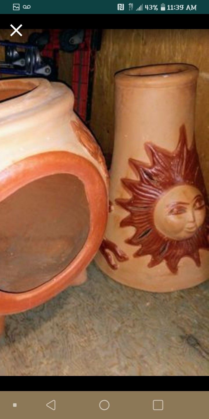 Mexican Baja Outdoor Clay Chimineas(chimney)