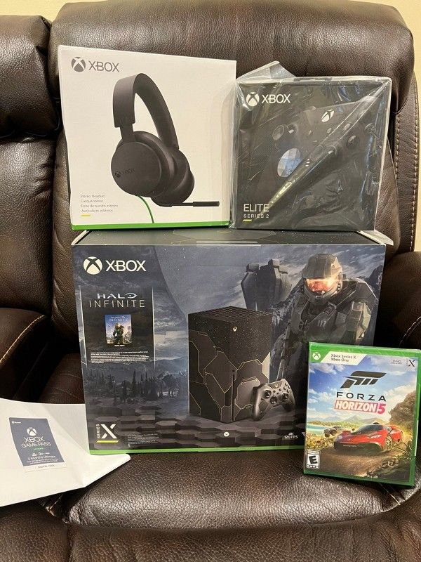 Microsoft Xbox Series X 1TB Console Halo Infinite Limited Edition Bundle & MORE