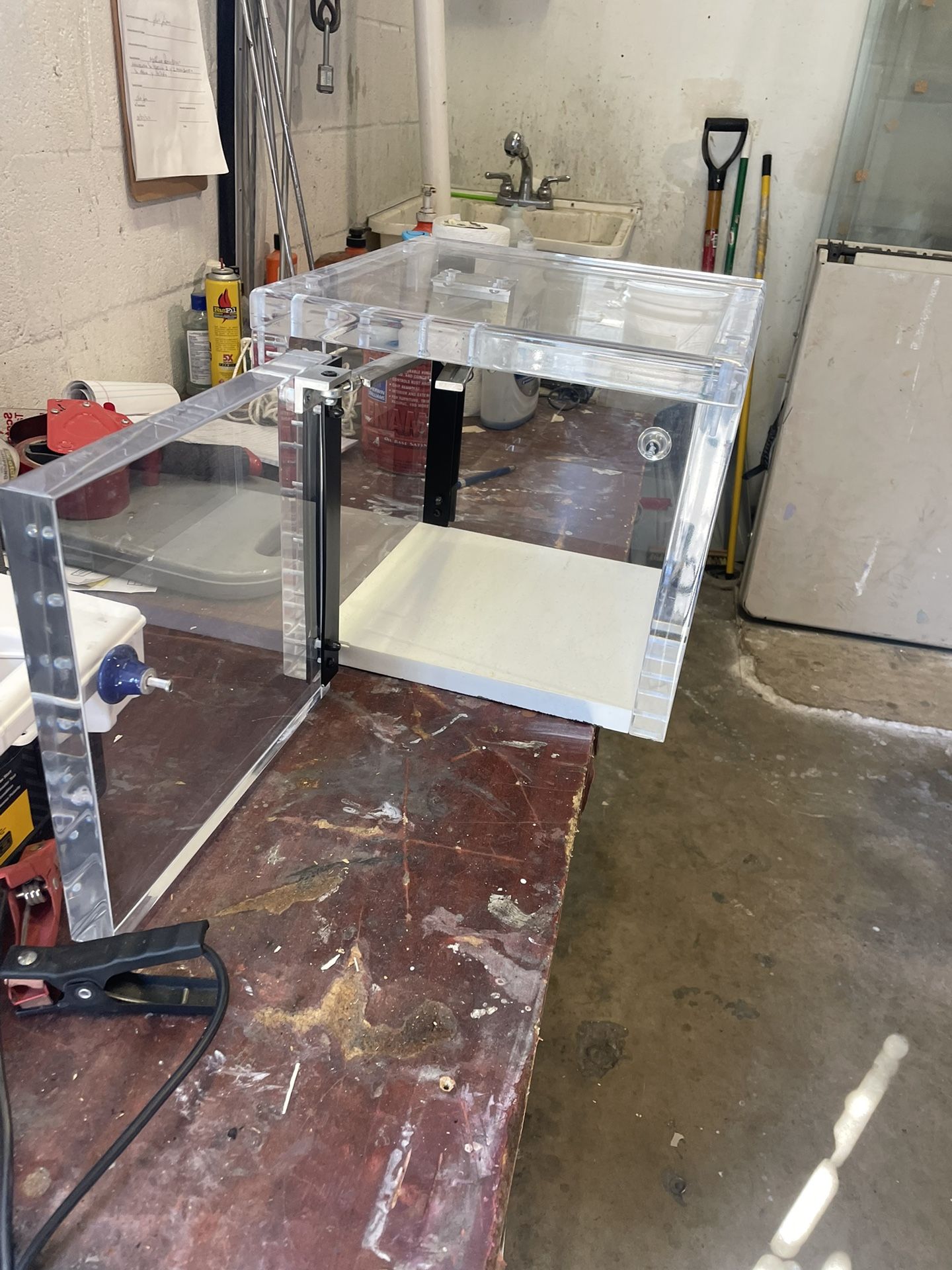 Pass Through Acrylic Bullet Proof Ballistic Box