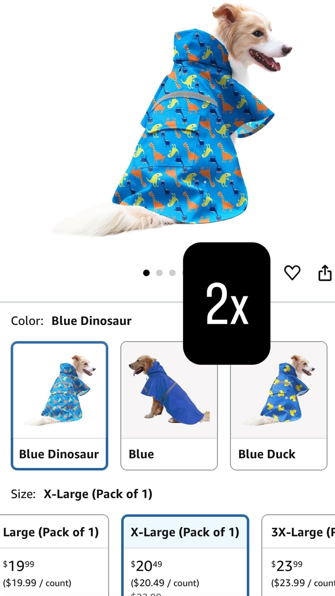 Dog Rain Coat 