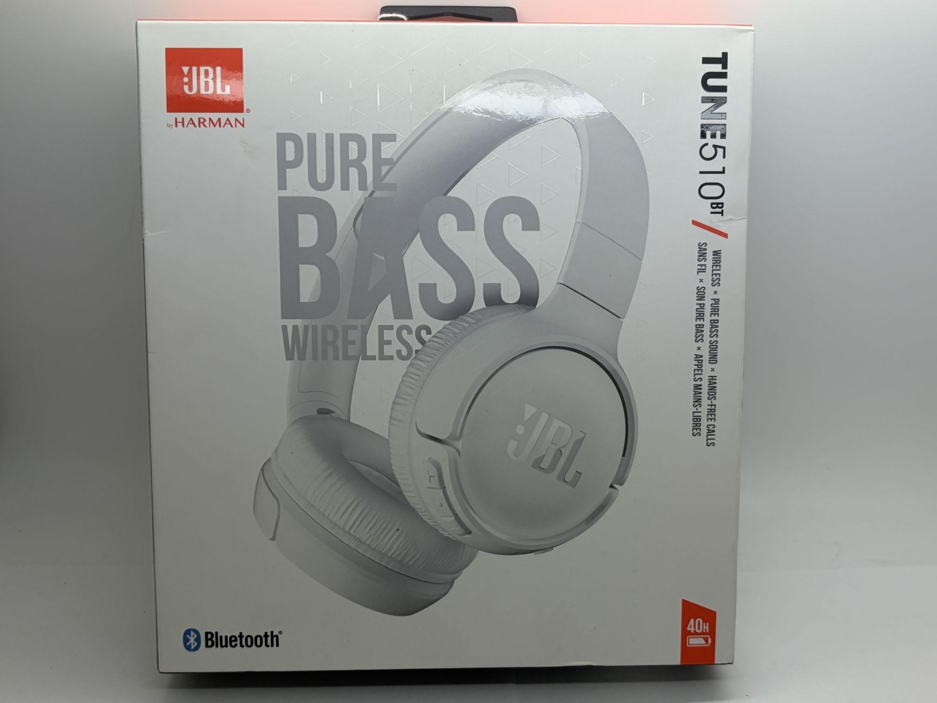 JBL WHITE HEADPHONES TUNE510BT