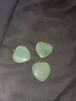 Jade heart shaped pendants 20$ each