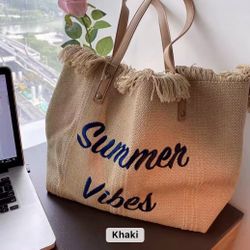 Medium Size Woven Tote Bag 