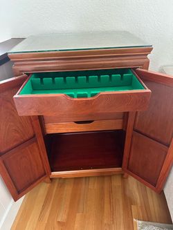 Vintage silverware cabinet