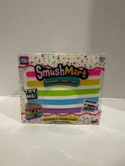 Smushmart rainbow sprinkle cake collectible rms squish toy brand new