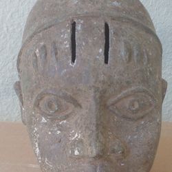 Benin Bronze masquerade HEADREST 17th century