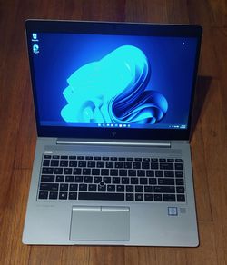 Slim Metal HP EliteBook Laptop Intel Core i5 CPU 16GB RAM 256GB SSD 1080P LCD Webcam USB C Port Windows 11 Professional